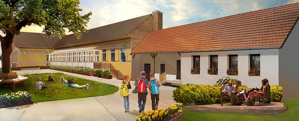 Primary school extension, Tolcsva (concept)